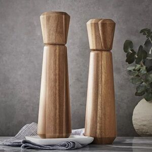 Member's Mark Acacia 11” Salt and Pepper Mill Set (Natural)